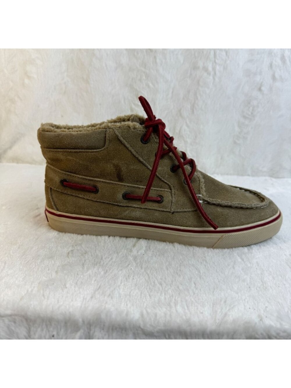 Womens Sperry Top-Sider Betty Fleece Boots Suede Moccasin Chukka Boat Shoe - Picture 7 of 10